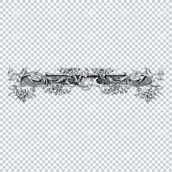 Decorative Vintage Illustration - Border / Frame Template No.129