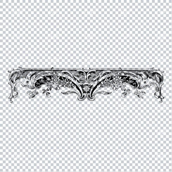 Decorative Vintage Illustration - Border / Frame Template No.130