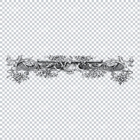 Decorative Vintage Illustration - Border / Frame Template No.137