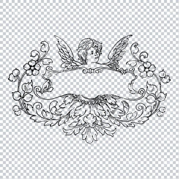 Decorative Vintage Illustration - Border / Frame Template No.139