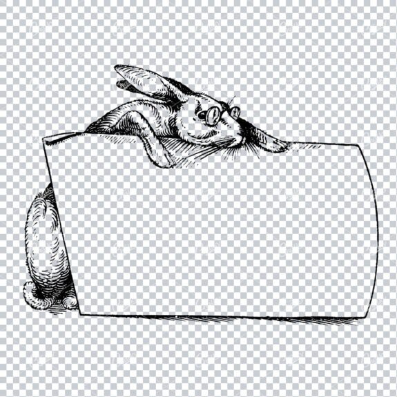 Vintage Marketing / Advertising Illustration with Banner Space for Text / Logo No.3
