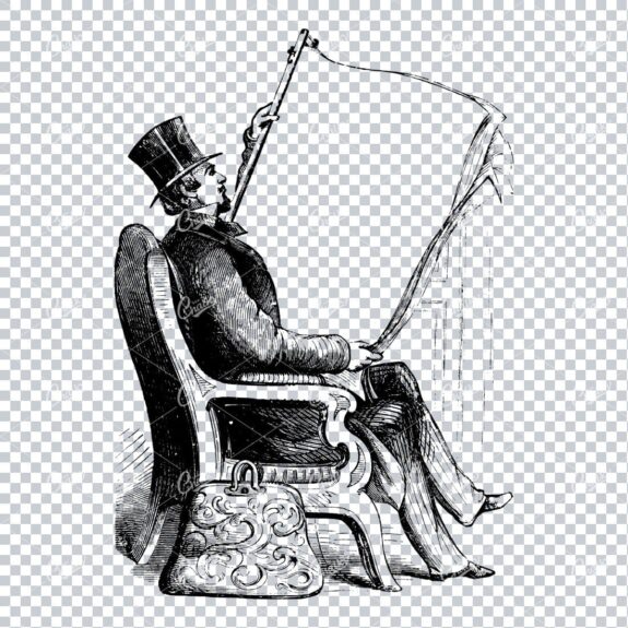 Vintage Marketing / Advertising Illustration with Banner Space for Text / Logo No.6
