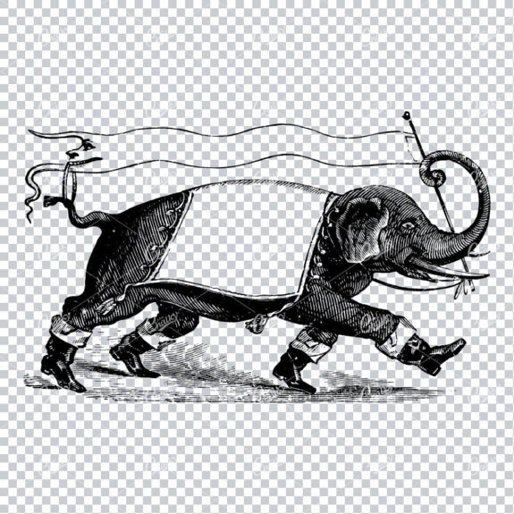 Vintage Marketing / Advertising Illustration with Banner Space for Text / Logo No.13