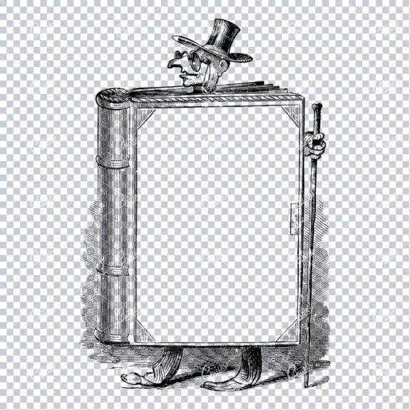Vintage Marketing / Advertising Illustration with Banner Space for Text / Logo No.14