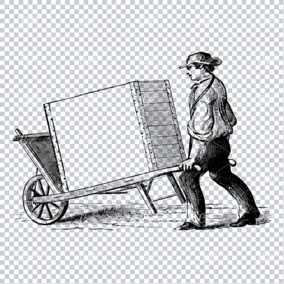 Vintage Marketing / Advertising Illustration with Banner Space for Text / Logo No.17