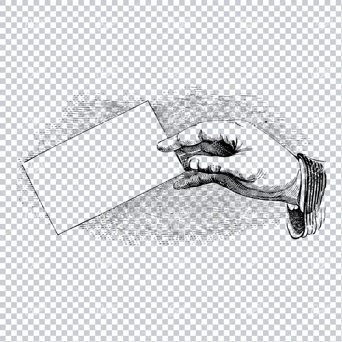Vintage Marketing / Advertising Illustration with Banner Space for Text / Logo No.18