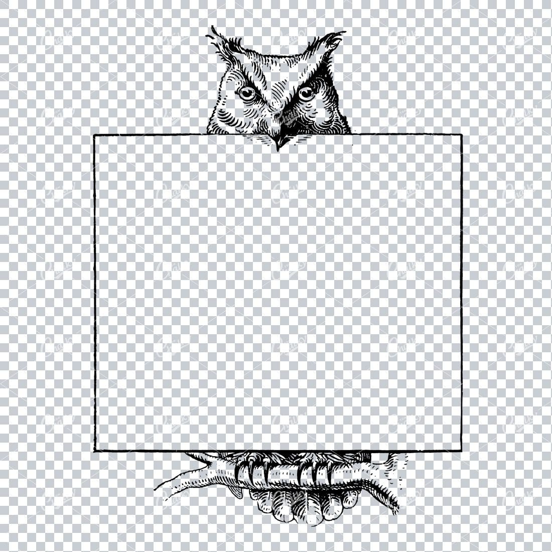 Vintage Marketing / Advertising Illustration with Banner Space for Text / Logo No.19