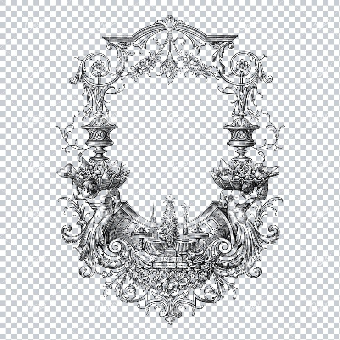 Vintage Marketing / Advertising Illustration with Banner Space for Text / Logo No.24