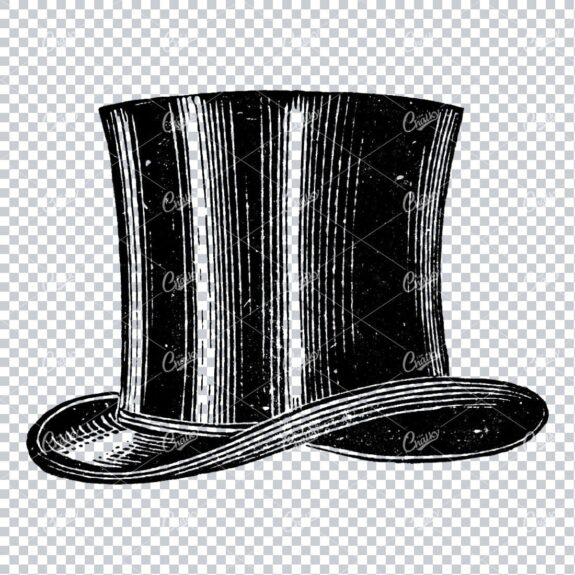 Vintage Fashion Illustration - Tophat No.1