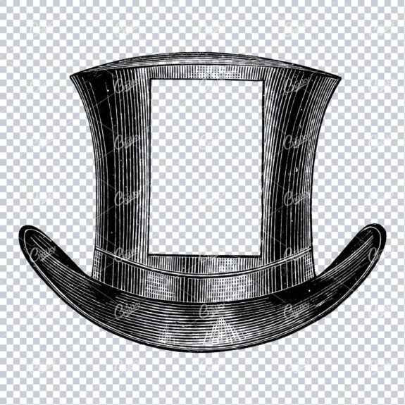 Vintage Fashion Illustration - Tophat No.2