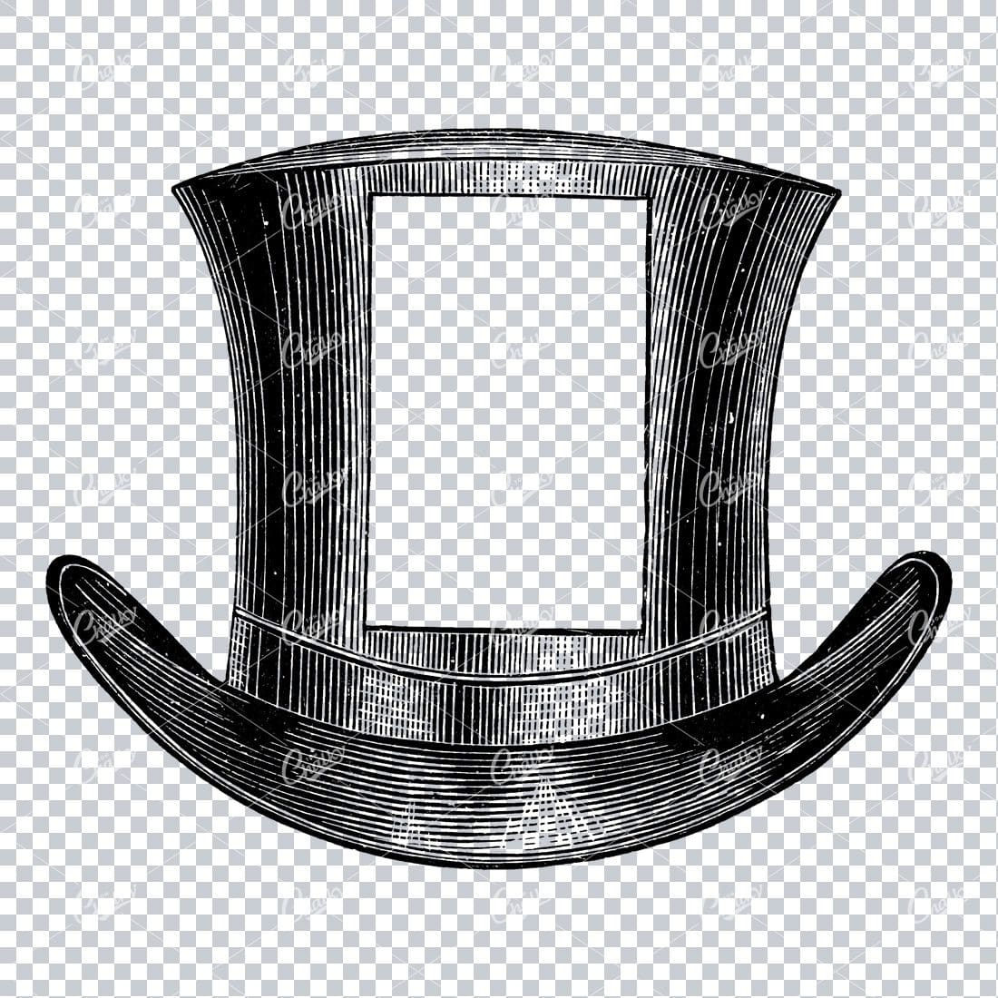 Vintage Fashion Illustration - Tophat No.2