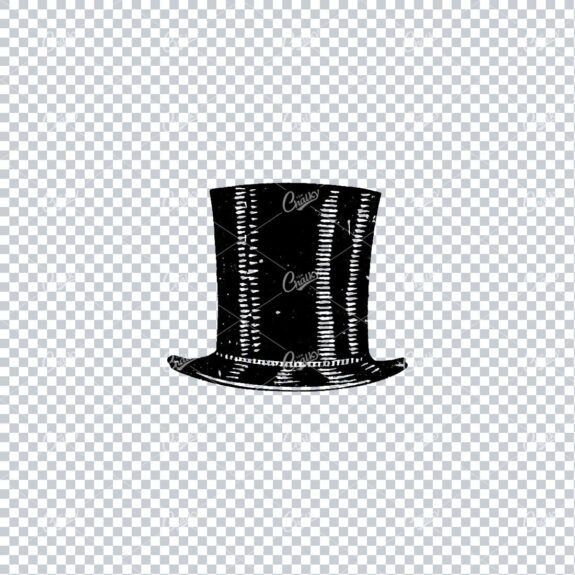 Vintage Fashion Illustration - Tophat No.4