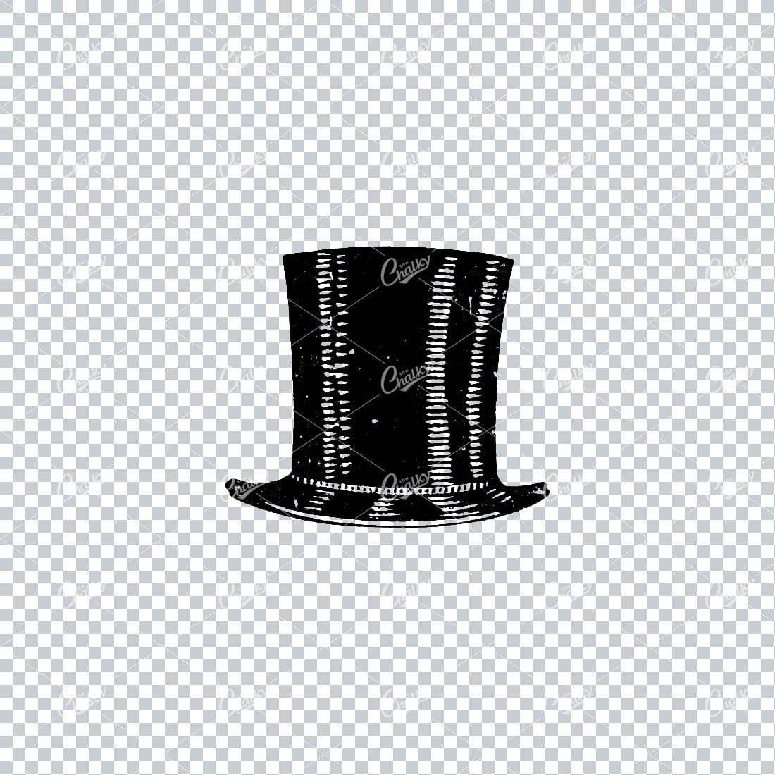 Vintage Fashion Illustration - Tophat No.4