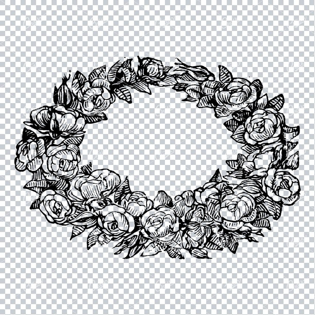 Floral Wreath Illustration No.3