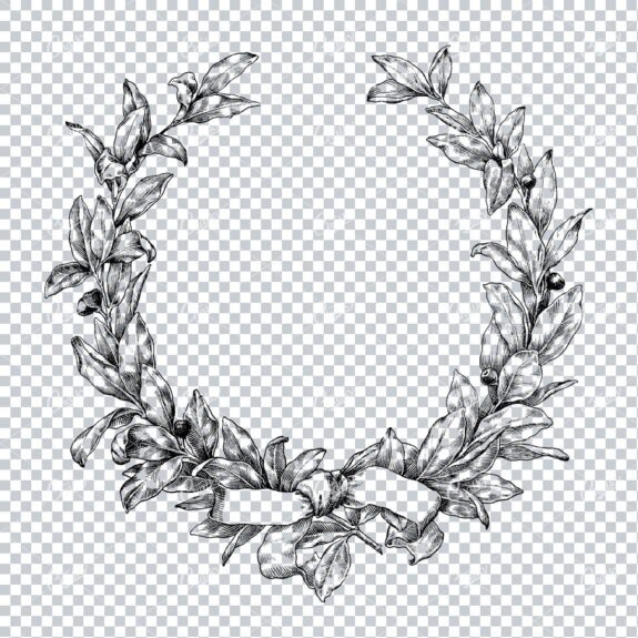 Floral Wreath Illustration No.4