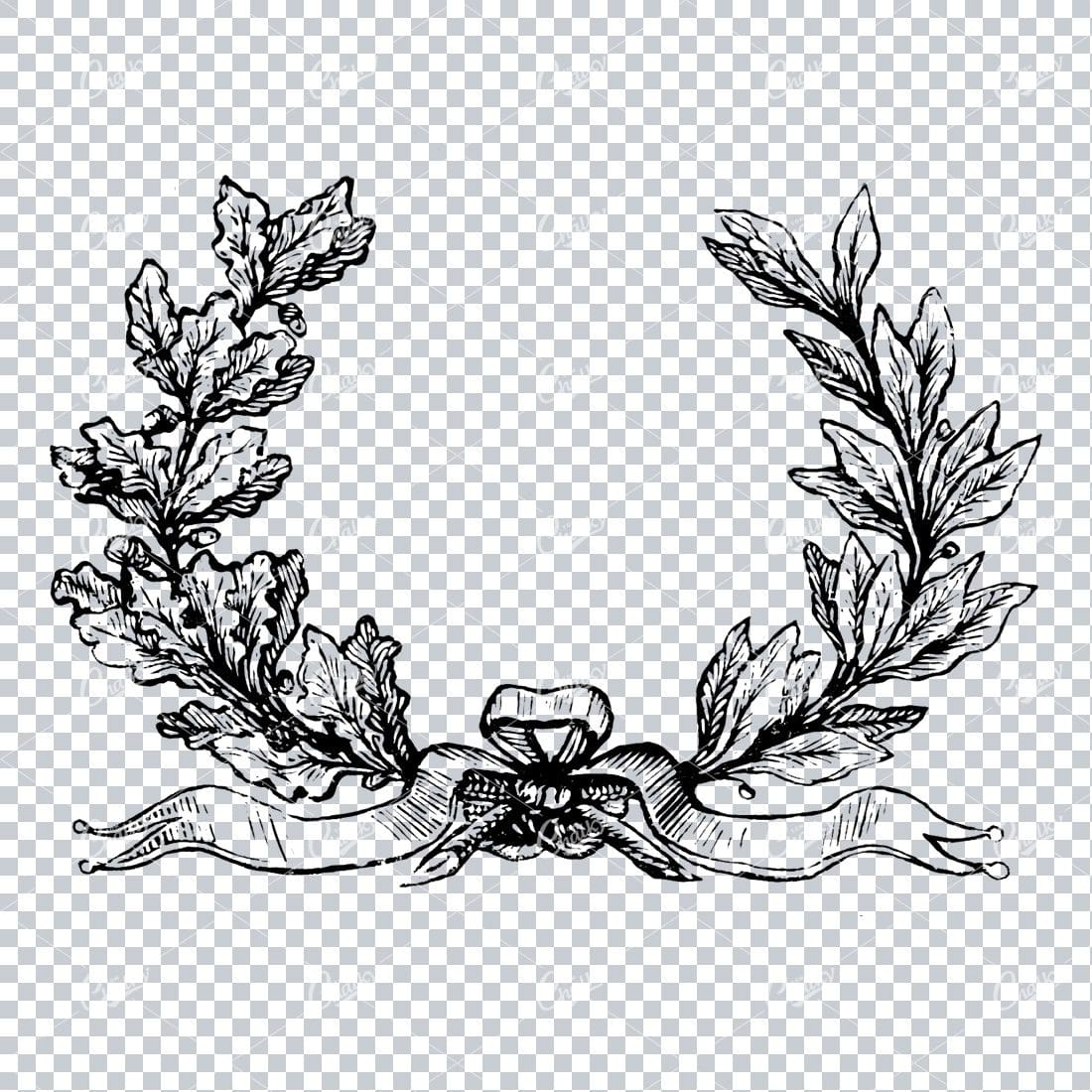Floral Wreath Illustration No.5