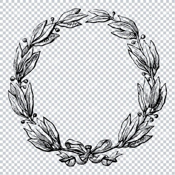Floral Wreath Illustration No.7