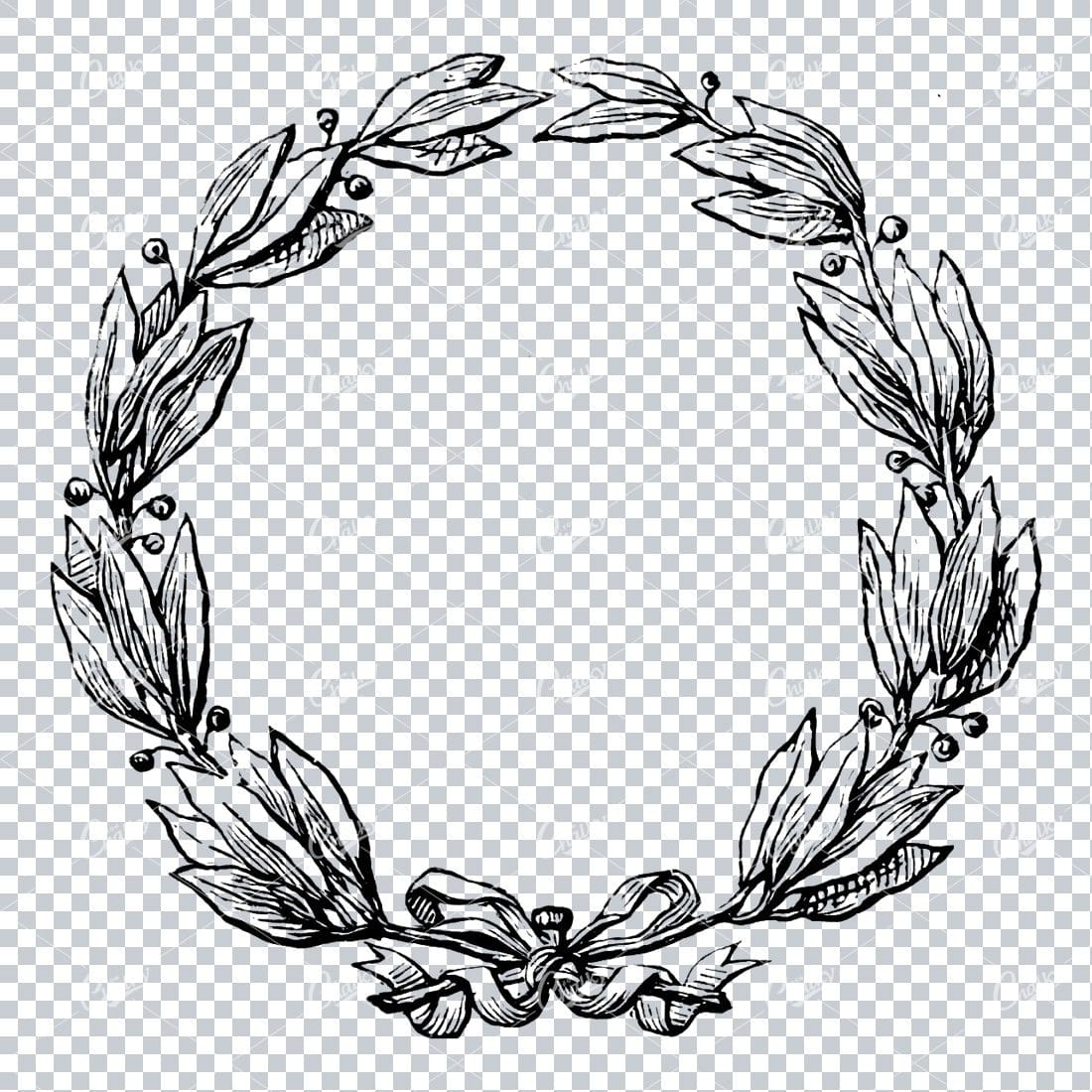Floral Wreath Illustration No.7