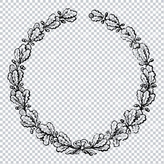 Floral Wreath Illustration No.8