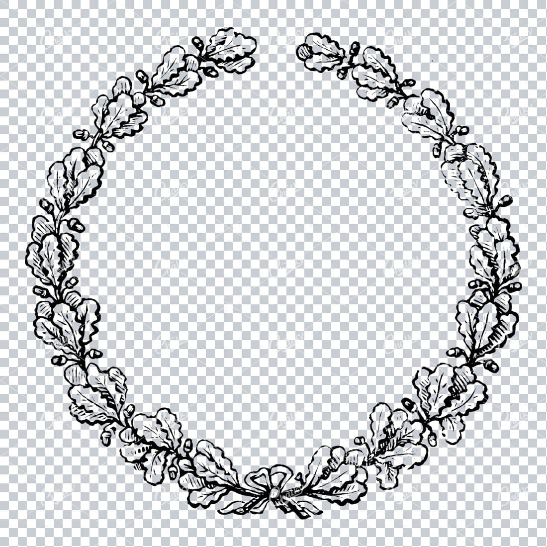 Floral Wreath Illustration No.8