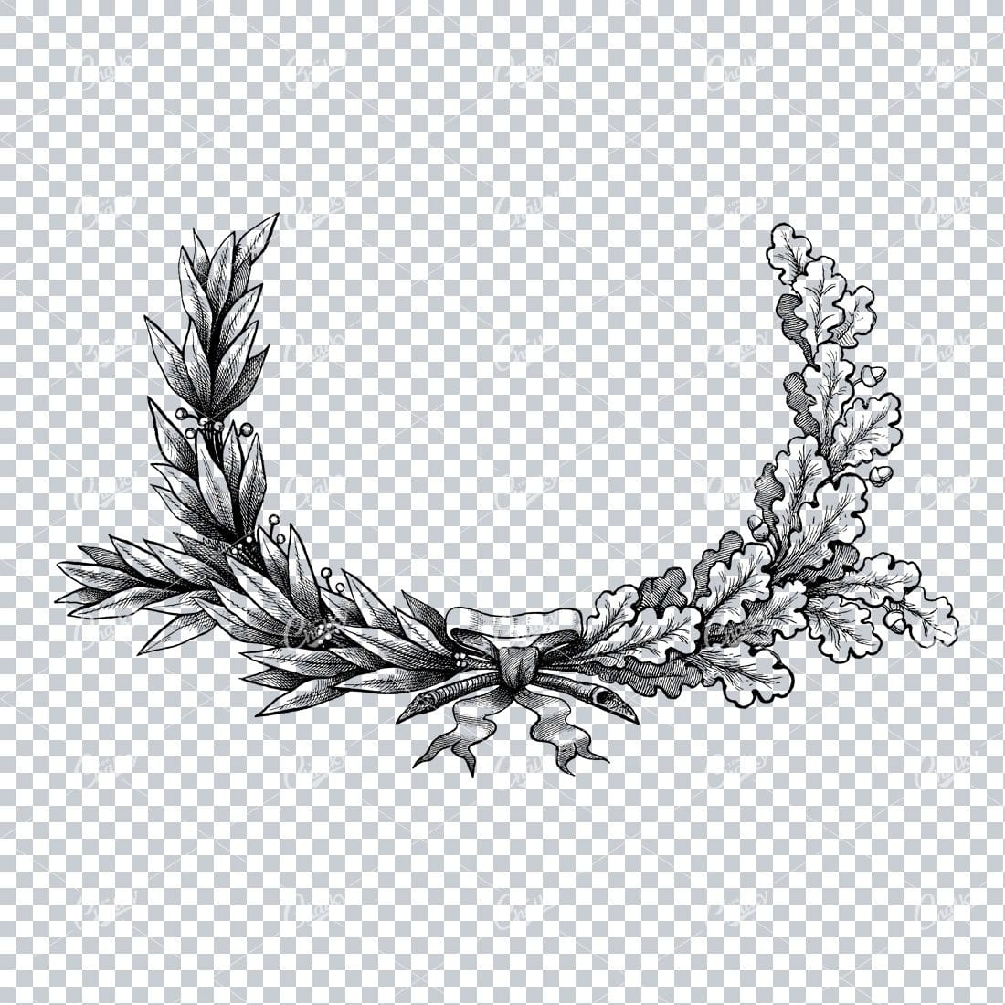 Floral Wreath Illustration No.9
