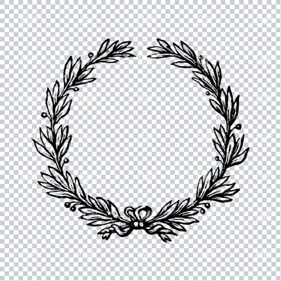Floral Wreath Illustration No.10
