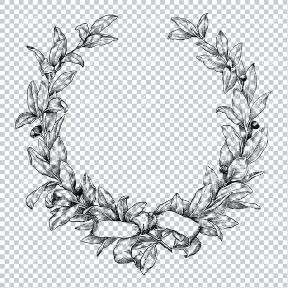 Floral Wreath Illustration No.11
