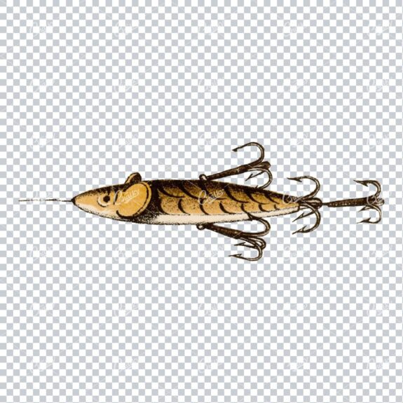 Angling FishingTotnes Minnow Bait Fly Illustration