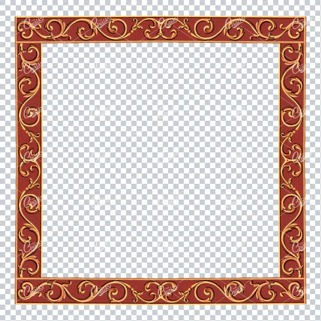 Detailed and Decorative Vintage Border / Frame Design No.6