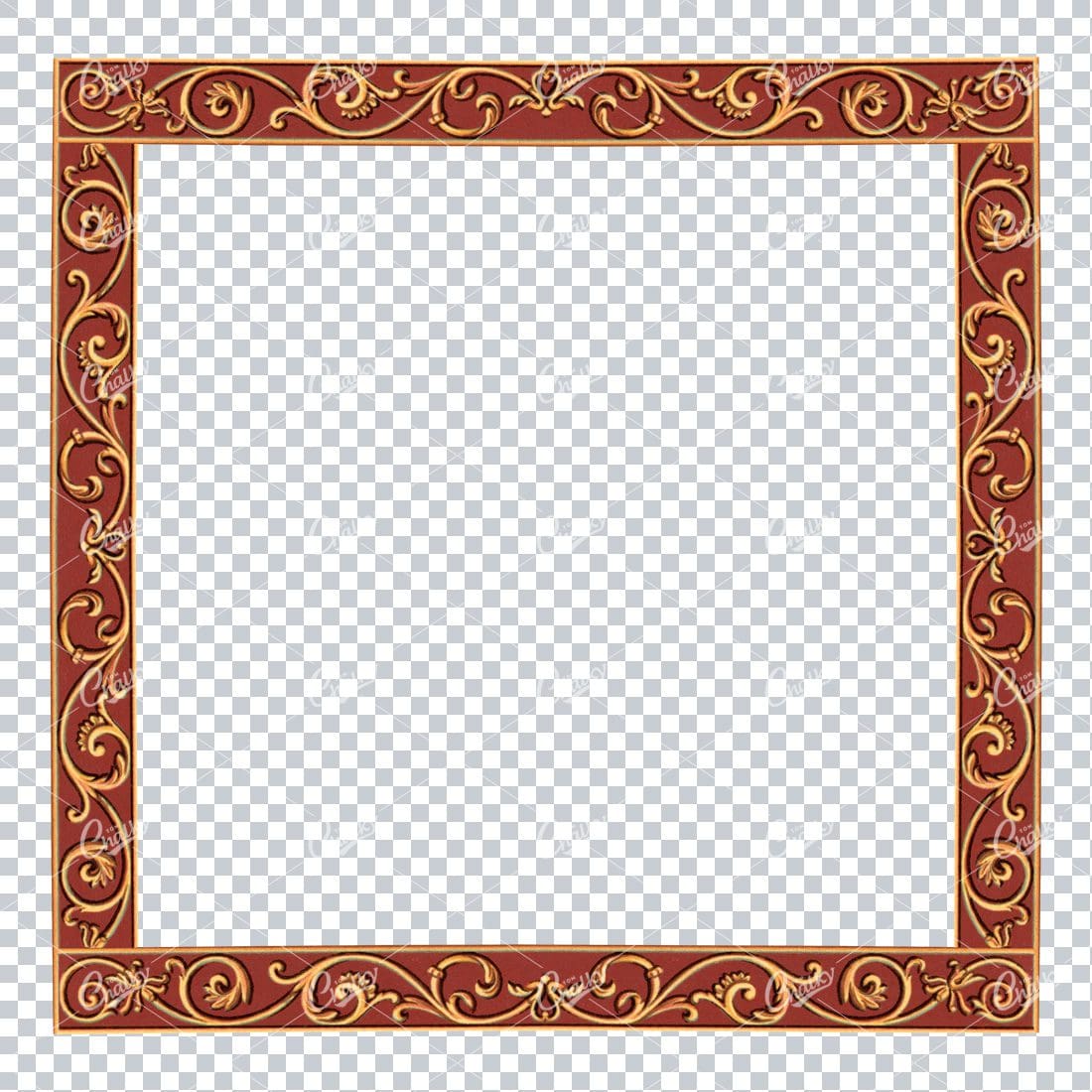 Detailed and Decorative Vintage Border / Frame Design No.8