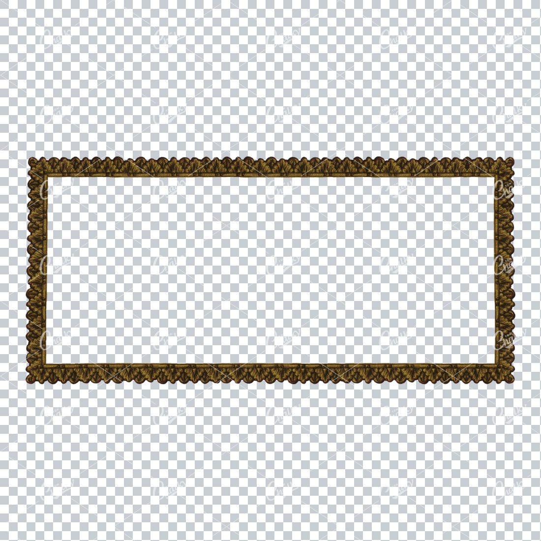 Detailed and Decorative Vintage Border / Frame Design No.14