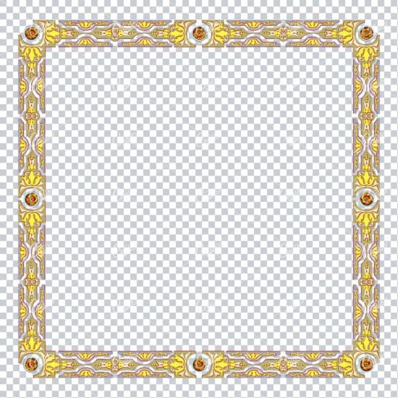 Detailed and Decorative Vintage Border / Frame Design No.25