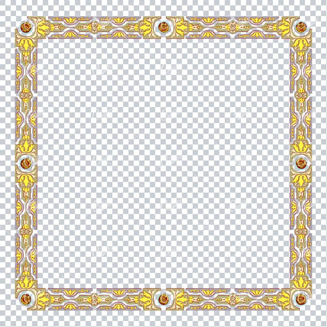 Detailed and Decorative Vintage Border / Frame Design No.25