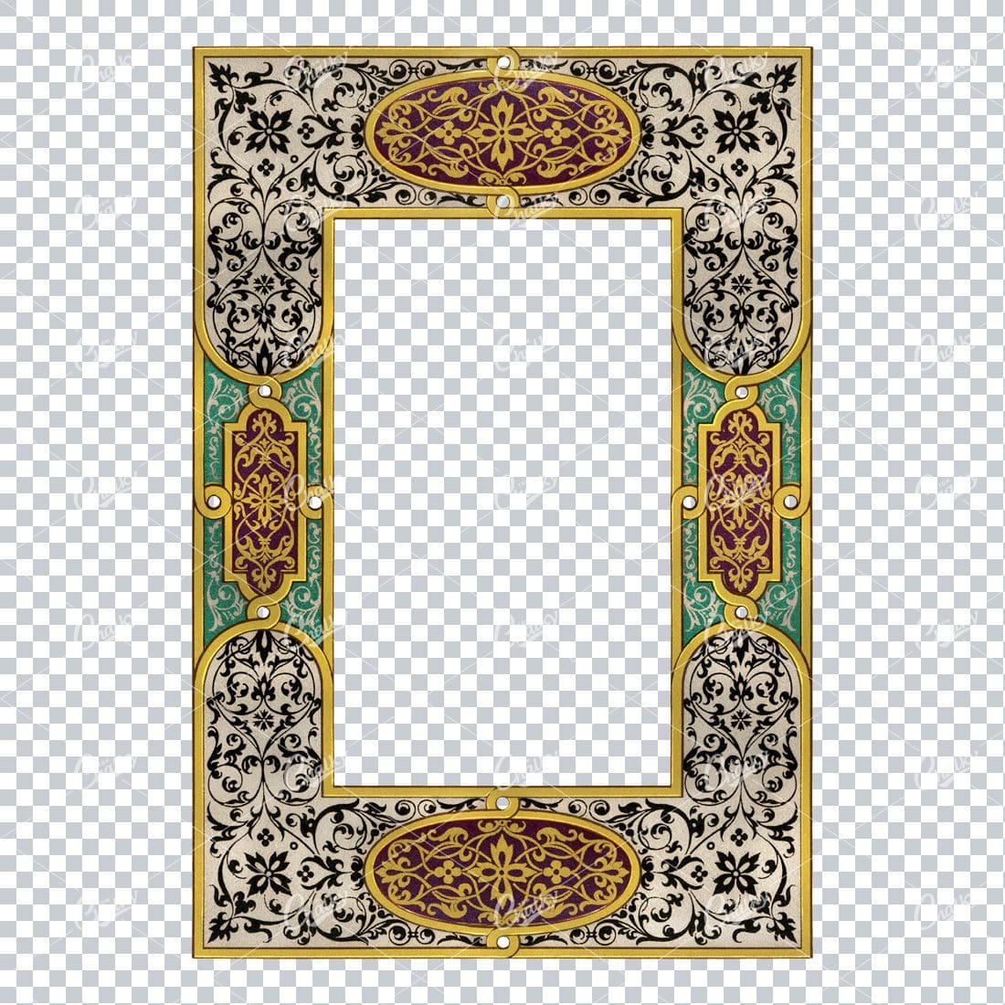 Detailed and Decorative Vintage Border / Frame Design No.27