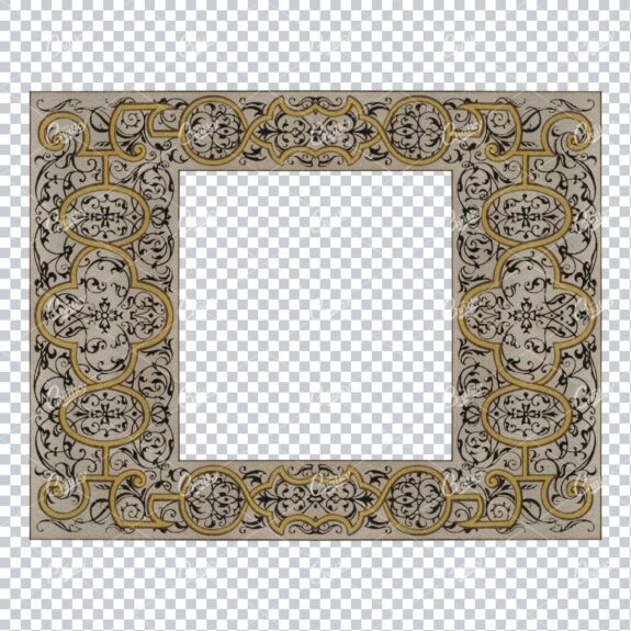 Detailed and Decorative Vintage Border / Frame Design No.32