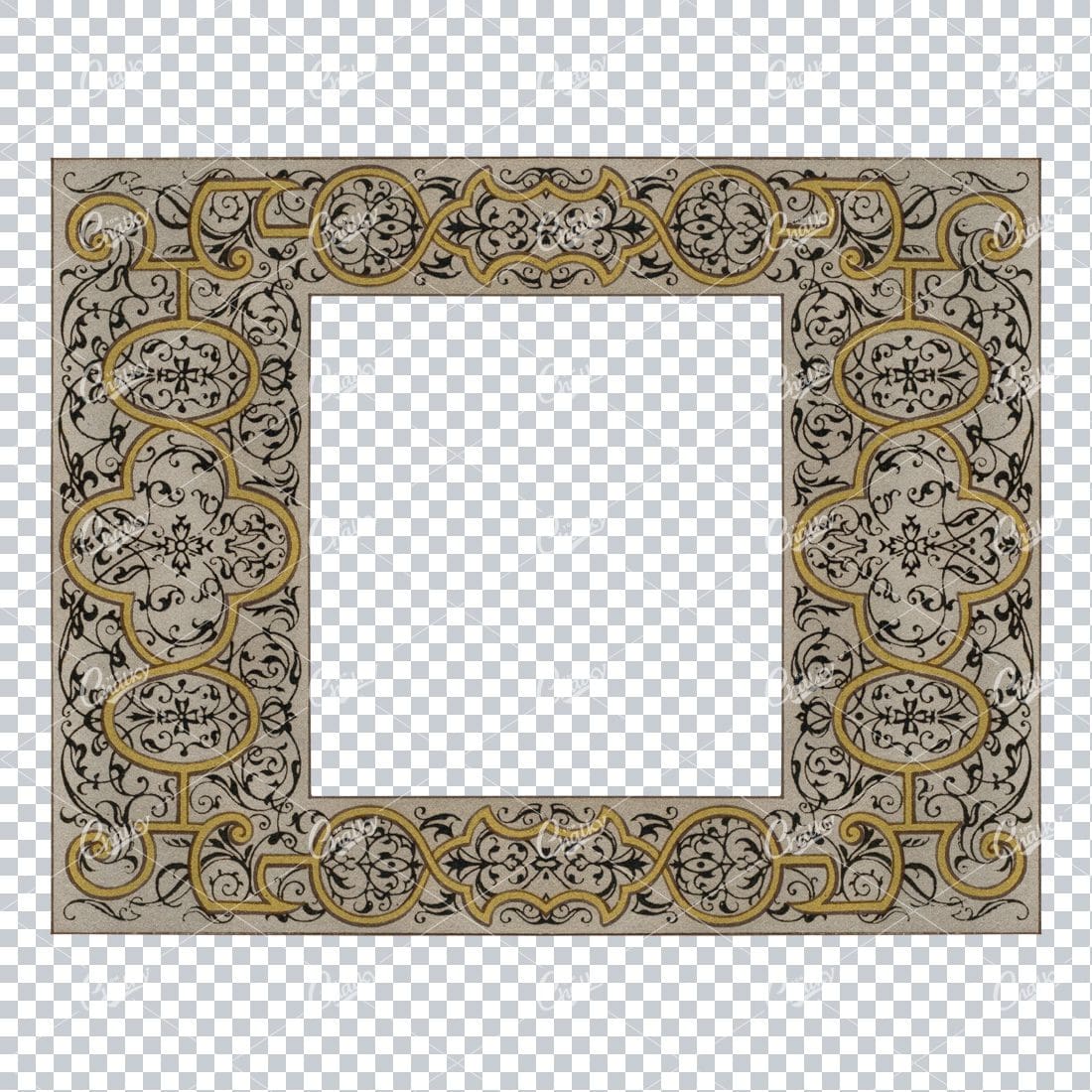 Detailed and Decorative Vintage Border / Frame Design No.32