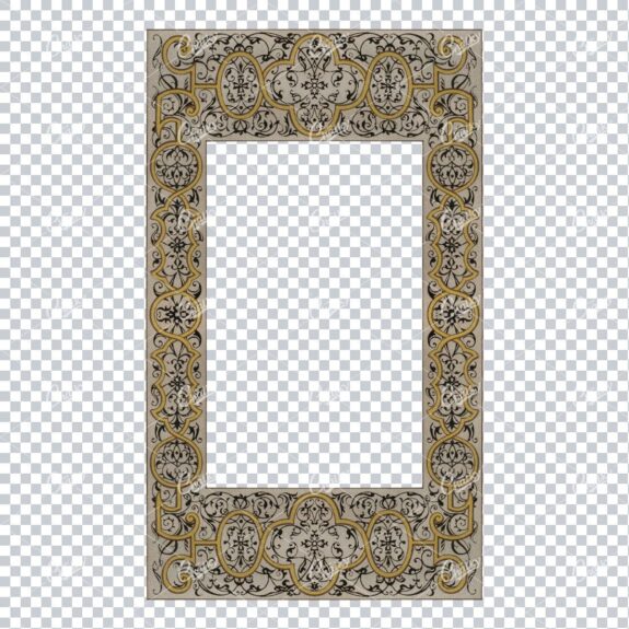 Detailed and Decorative Vintage Border / Frame Design No.33