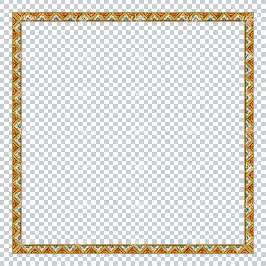 Detailed and Decorative Vintage Border / Frame Design No.36