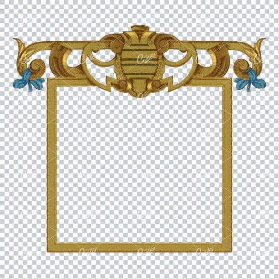 Detailed and Decorative Vintage Border / Frame Design No.37