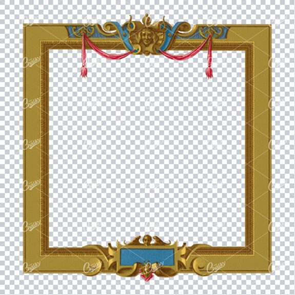 Detailed and Decorative Vintage Border / Frame Design No.40