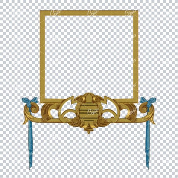 Detailed and Decorative Vintage Border / Frame Design No.41