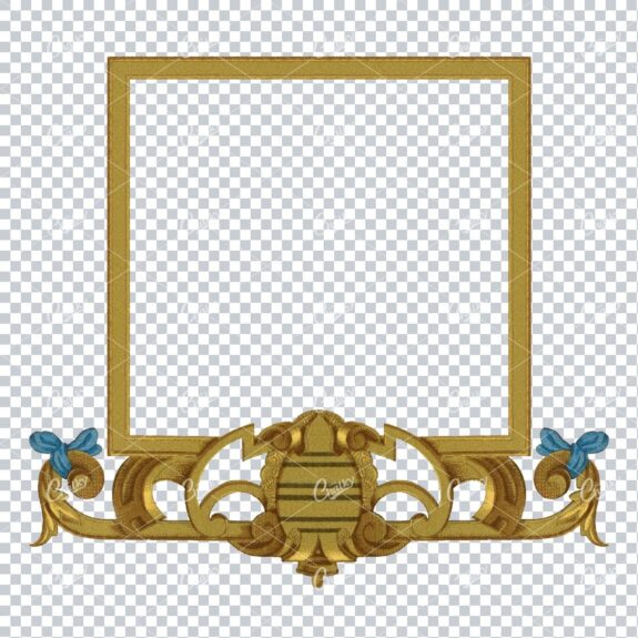 Detailed and Decorative Vintage Border / Frame Design No.42