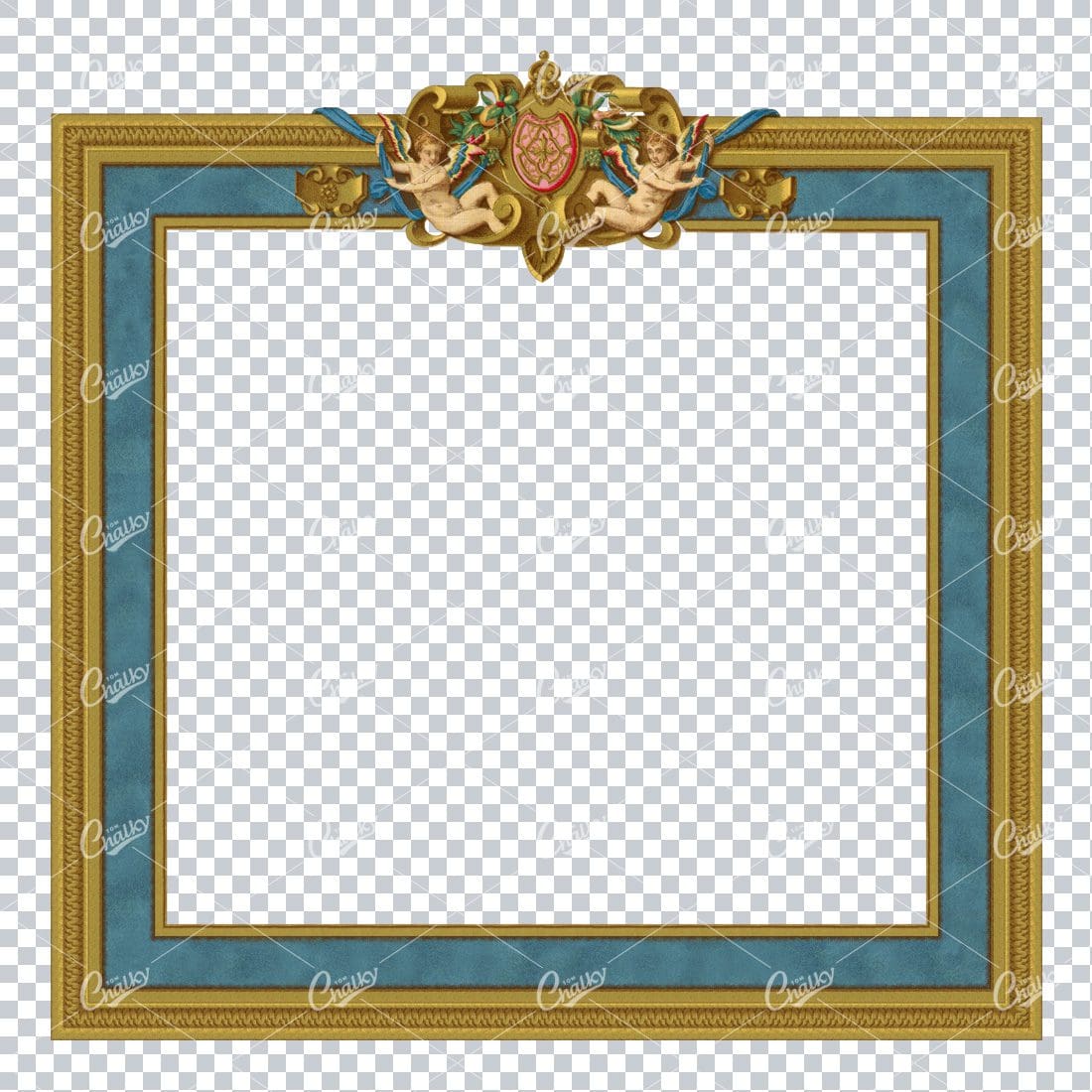 Detailed and Decorative Vintage Border / Frame Design No.43