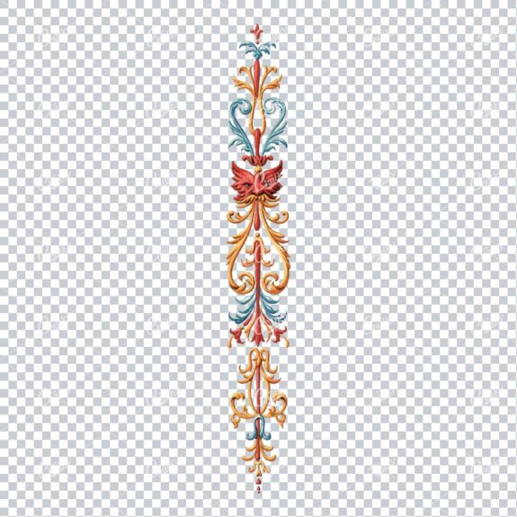 Colorful Decorative Frise Design