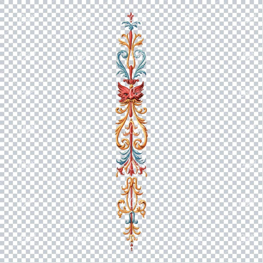Colorful Decorative Frise Design