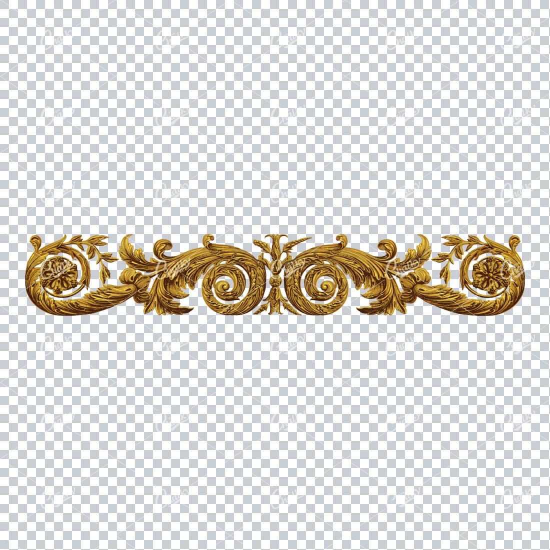 Decorative Gold Design Element No.3