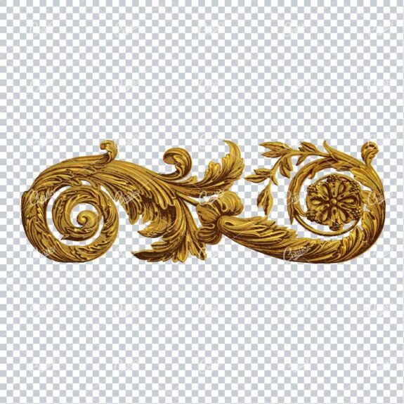 Decorative Gold Design Element No.4