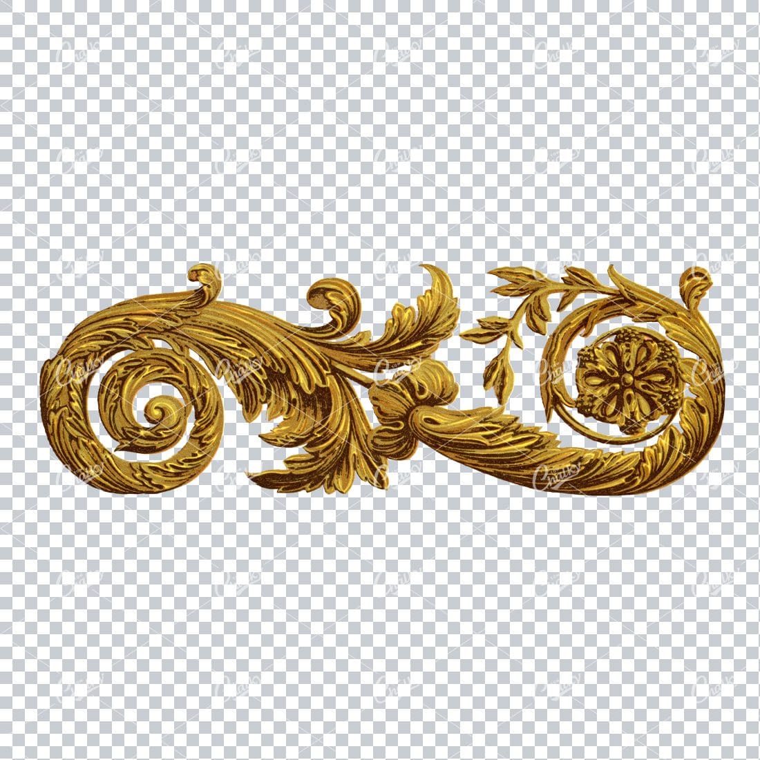 Decorative Gold Design Element No.4