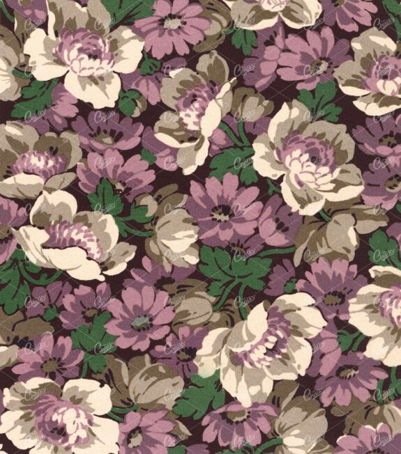 Vintage Floral Pattern Background - Botanical Pattern No.6