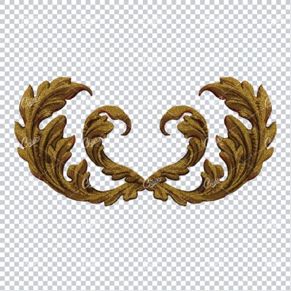 Detailed Flourished Botanical Illustration - Design Element No.10